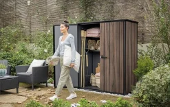 Signature Vertical Storage Shed - Rosewood Brown