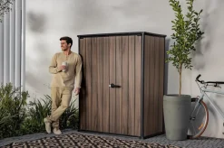 Signature Vertical Storage Shed - Rosewood Brown