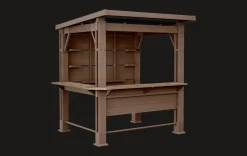 Signature 7.5x6.5 Bar Gazebo - Pine Brown