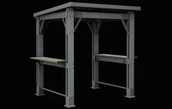 Signature 8x6.5 Grill Gazebo - Ashwood Brown
