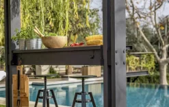 Signature 8x6.5 Grill Gazebo - Ashwood Brown