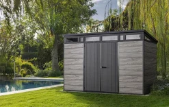 Signature 11x7 Storage Shed - Storm Grey