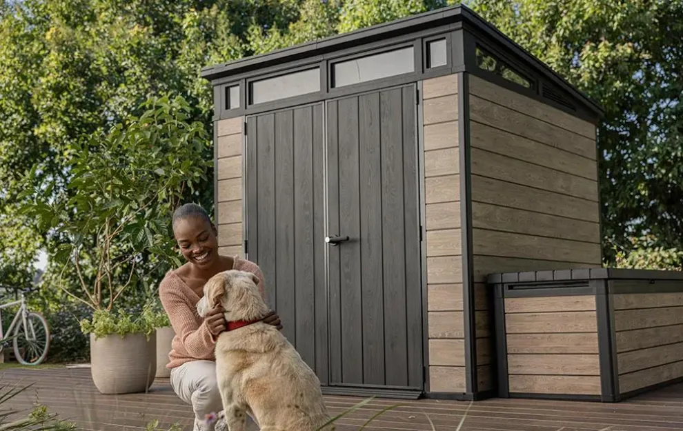 Signature 7x7 Storage Shed - Ashwood Brown