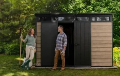 Signature 11x7 Storage Shed - Ashwood Brown