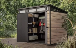 Signature 9x7 Storage Shed - Ashwood Brown