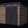 Signature 9x7 Storage Shed - Walnut Brown