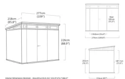Signature 9x7 Storage Shed - Walnut Brown