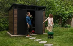 Signature 9x7 Storage Shed - Walnut Brown