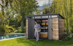 Signature 11x7 Storage Shed - Pine Brown