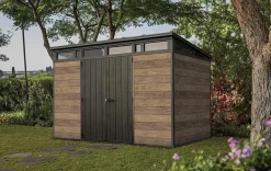 Signature 11x7 Storage Shed - Walnut Brown