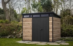 Signature 9x7 Storage Shed - Pine Brown