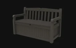 Solana 70 Gallon Outdoor Storage Bench - Brown