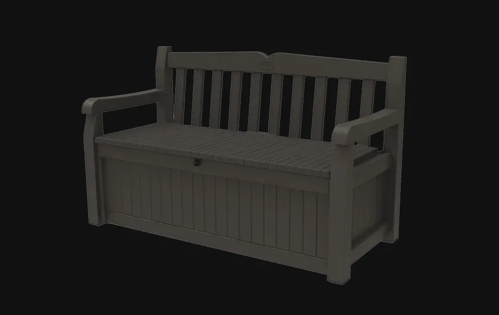 Solana 70 Gallon Outdoor Storage Bench - Brown