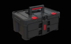 Stack & Roll 2 Drawer Tool Box - Black