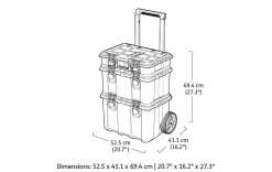 Stack & Roll Tool Storage System - Black