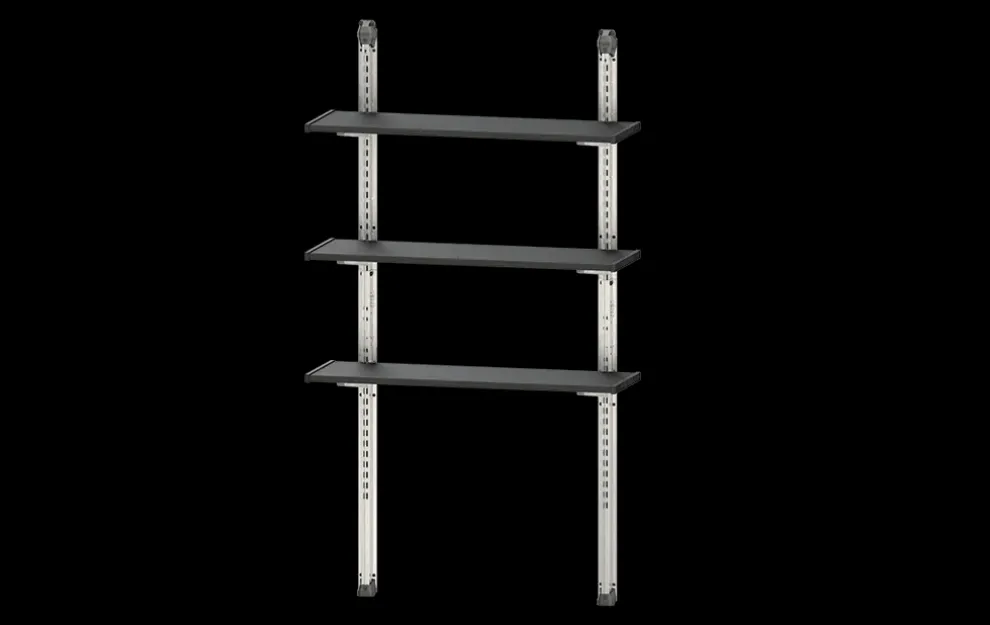 Storage Shed Shelf Kit 40 Inch - Black