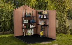 Storage Shed Shelf Kit 40 Inch - Black