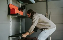 Storage Shed Shelf Kit 40 Inch - Black