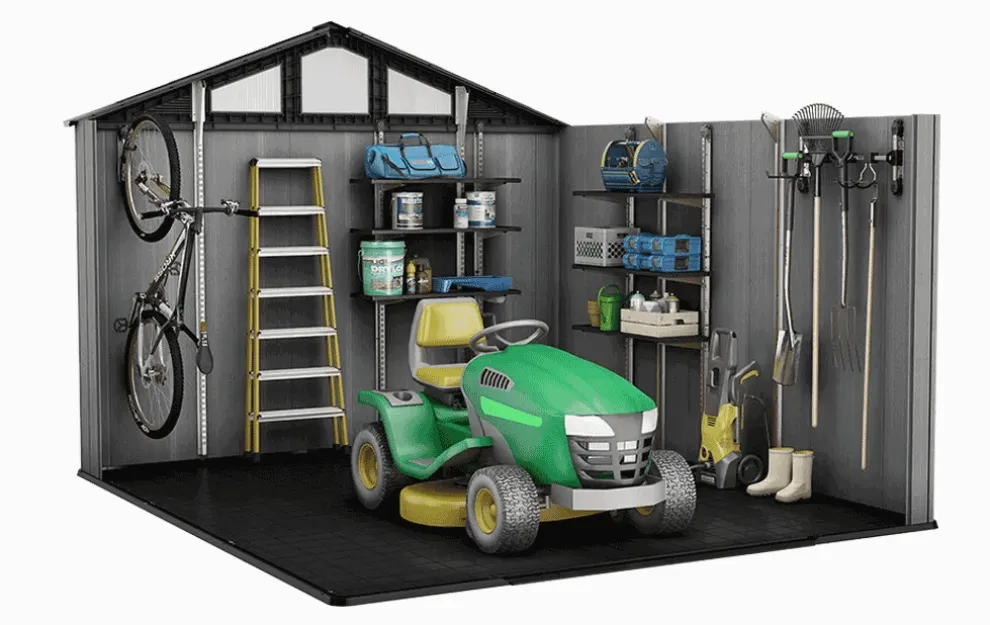 Stronghold 10x11.5 Storage Shed - Graphite