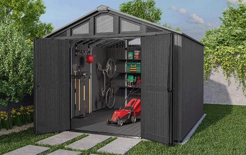 Stronghold 10x11.5 Storage Shed - Graphite