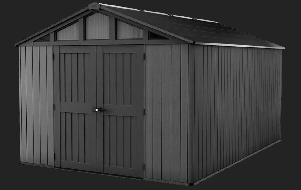 Stronghold 10x15 Storage Shed - Graphite