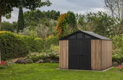 Stronghold 10x8 Storage Shed - Oak Brown