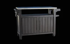 Unity XL Outdoor Kitchen Cart with Storage - Brown