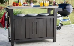 Unity XL Outdoor Kitchen Cart with Storage - Brown