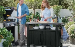 Unity XL Outdoor Kitchen Cart with Storage - Graphite
