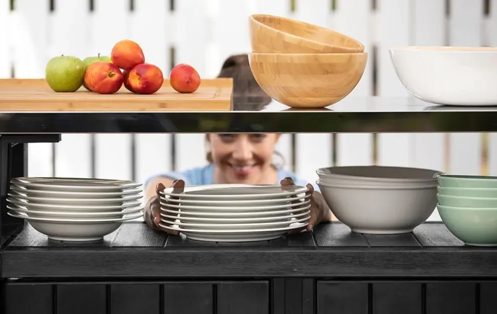 Unity XL Outdoor Kitchen Cart with Storage - Graphite