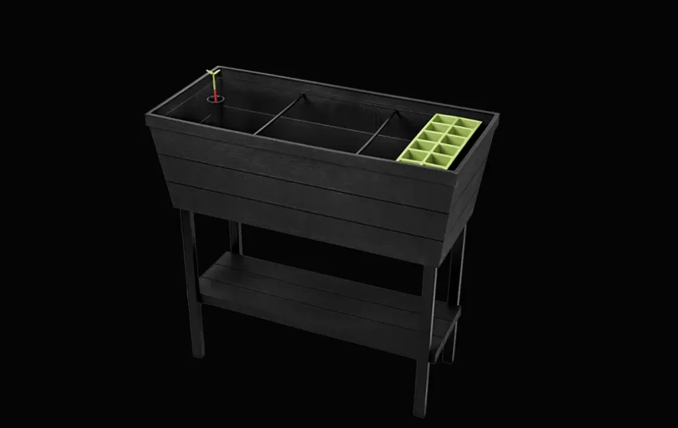 Urban Bloomer 12.7 Gallon Elevated Garden Bed - Graphite