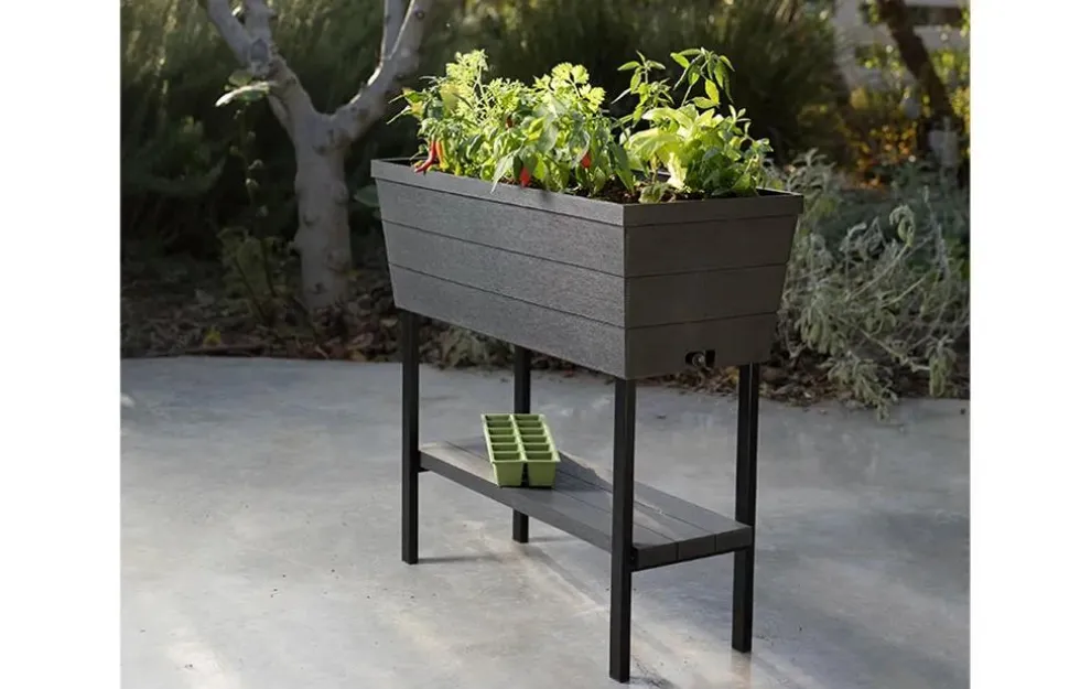 Urban Bloomer 12.7 Gallon Elevated Garden Bed - Graphite