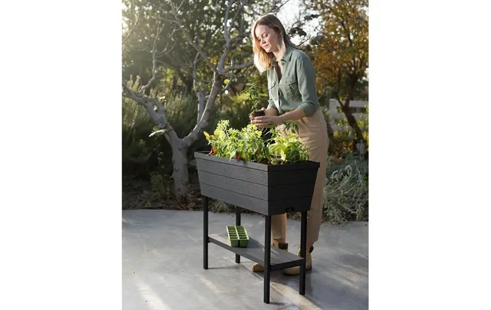 Urban Bloomer 12.7 Gallon Elevated Garden Bed - Graphite