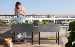 Urban Bloomer 12.7 Gallon Elevated Garden Bed - Graphite