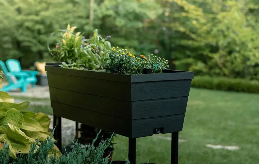 Urban Bloomer 12.7 Gallon Elevated Garden Bed - Graphite