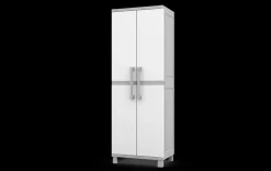 Utility Garage Storage Cabinet - Smoky White