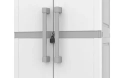 Utility Garage Storage Cabinet - Smoky White