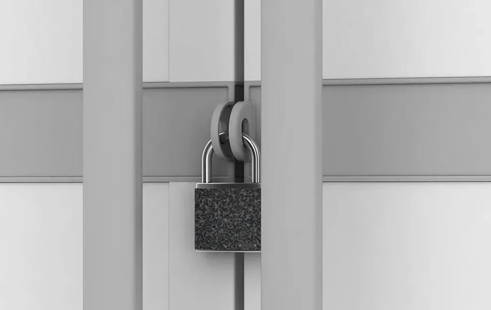 Utility Garage Storage Cabinet - Smoky White